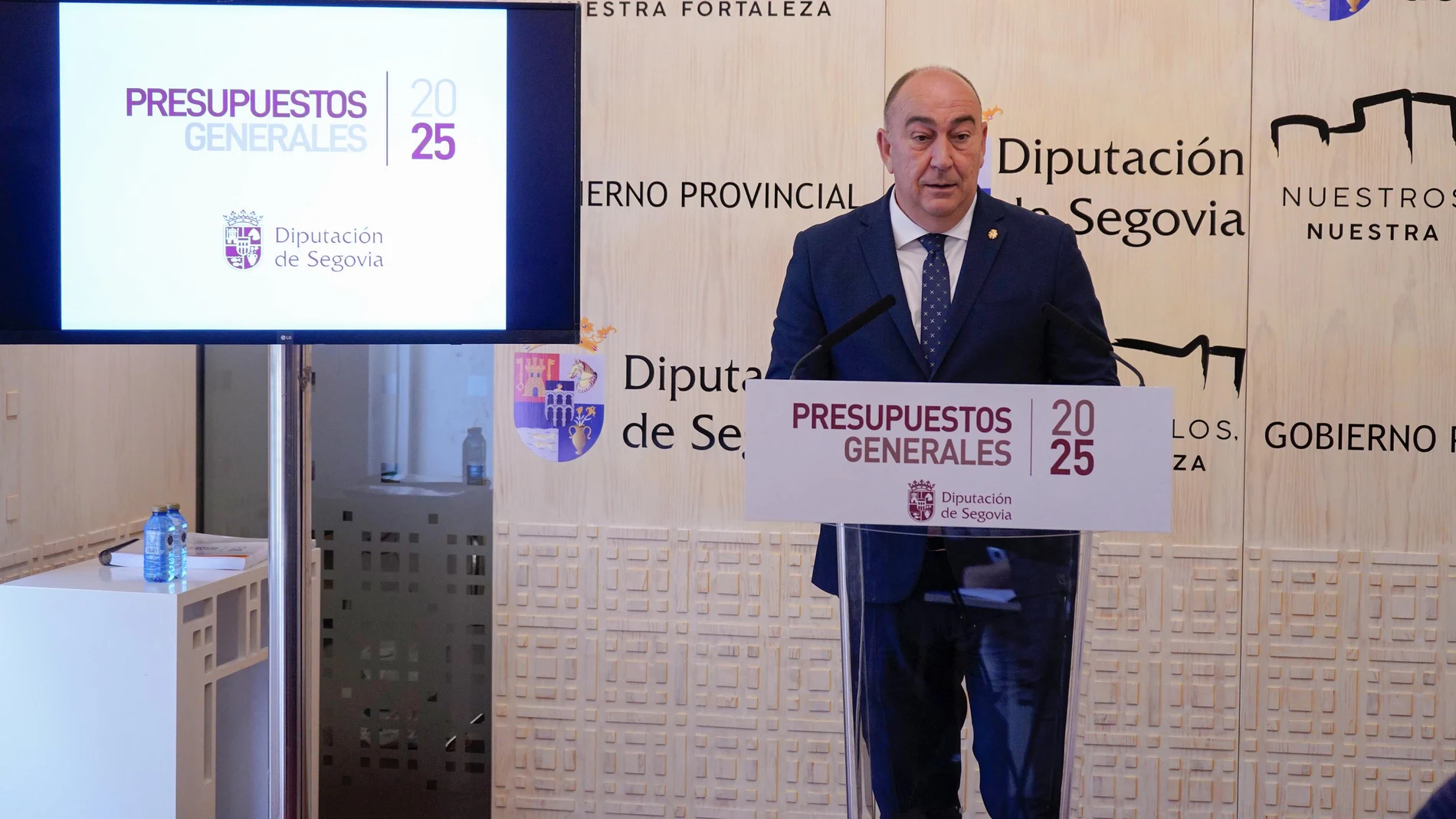 Miguel Ángel de Vicente durante la presentación de los Presupuestos