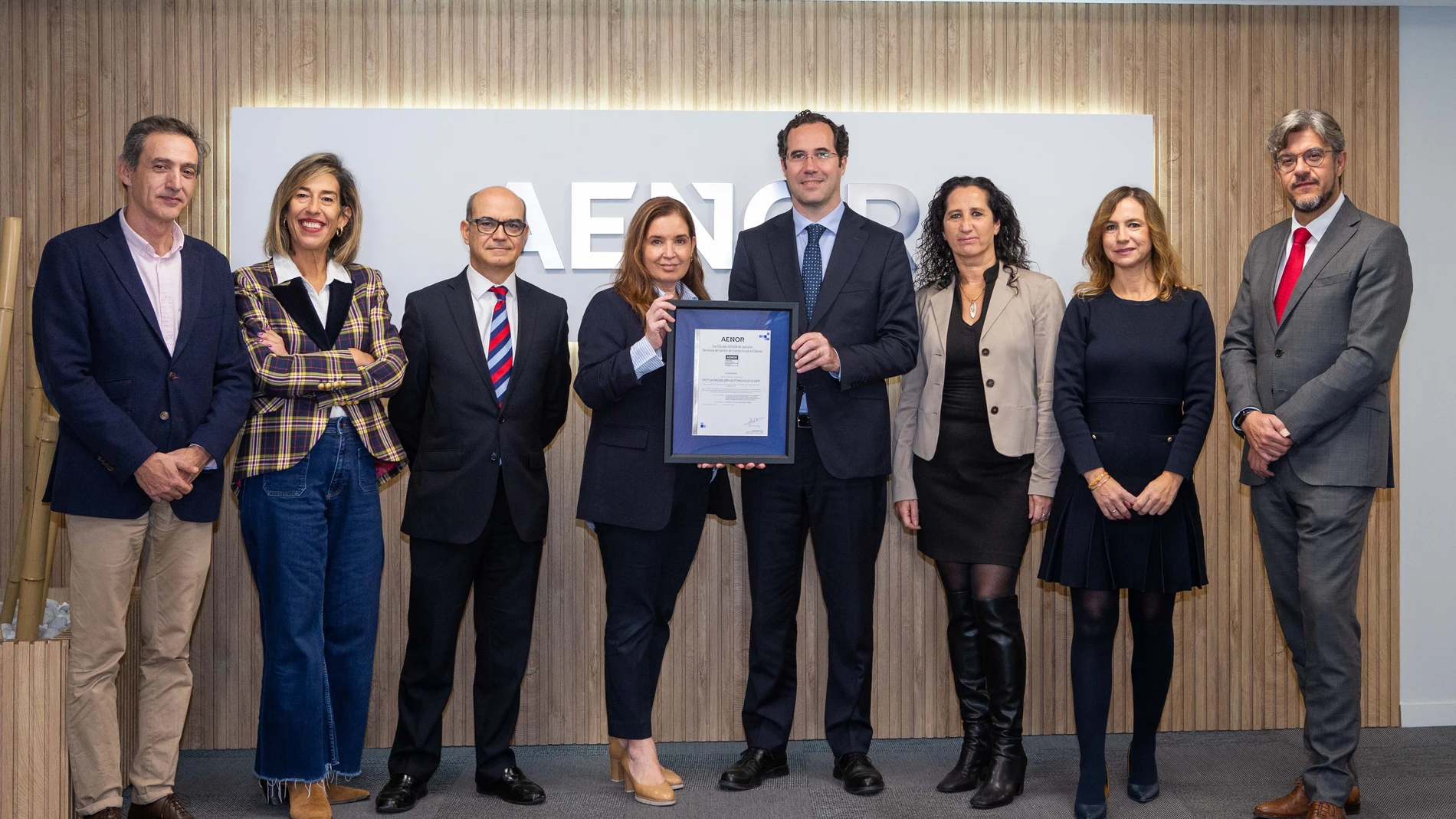 (Foto de ARCHIVO) Mutua Madrileña recibe el certificado Aenor de excelencia en la atención al cliente REMITIDA / HANDOUT por MUTUA MADRILEÑA Fotografía remitida a medios de comunicación exclusivamente para ilustrar la noticia a la que hace referencia la imagen, y citando la procedencia de la imagen en la firma 01/01/1970
