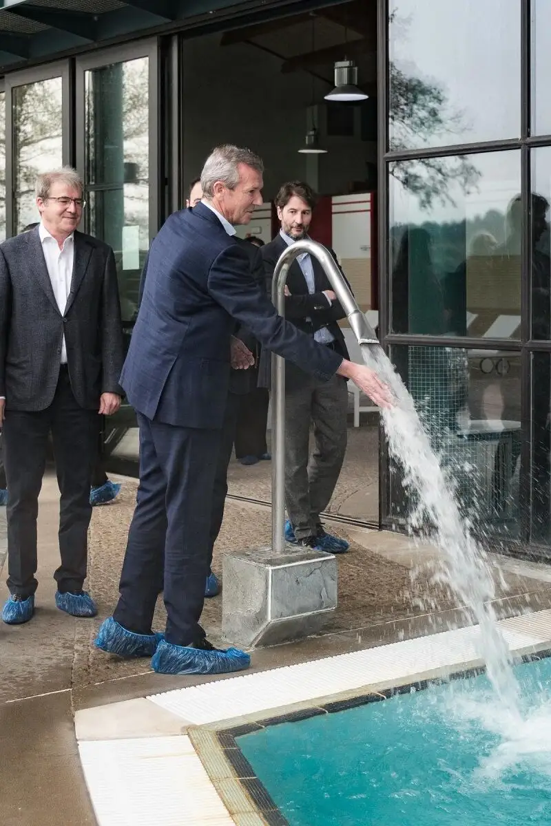 Rueda, hoy, en la villa Termal de Caldaria Laias (Ourense). 