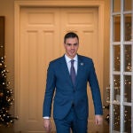 Pedro Sánchez mantiene un encuentro con el primer ministro de Líbano, Najib Mikati 