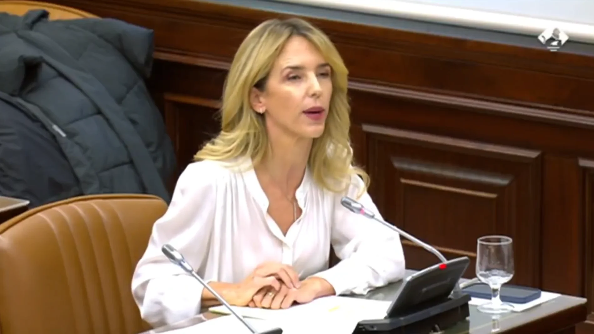 Cayetana Álvarez de Toledo durante una comparecencia en el Congreso de los Diputados.