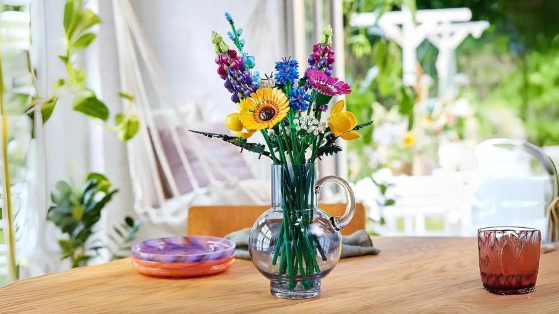 ramo de flores Lego