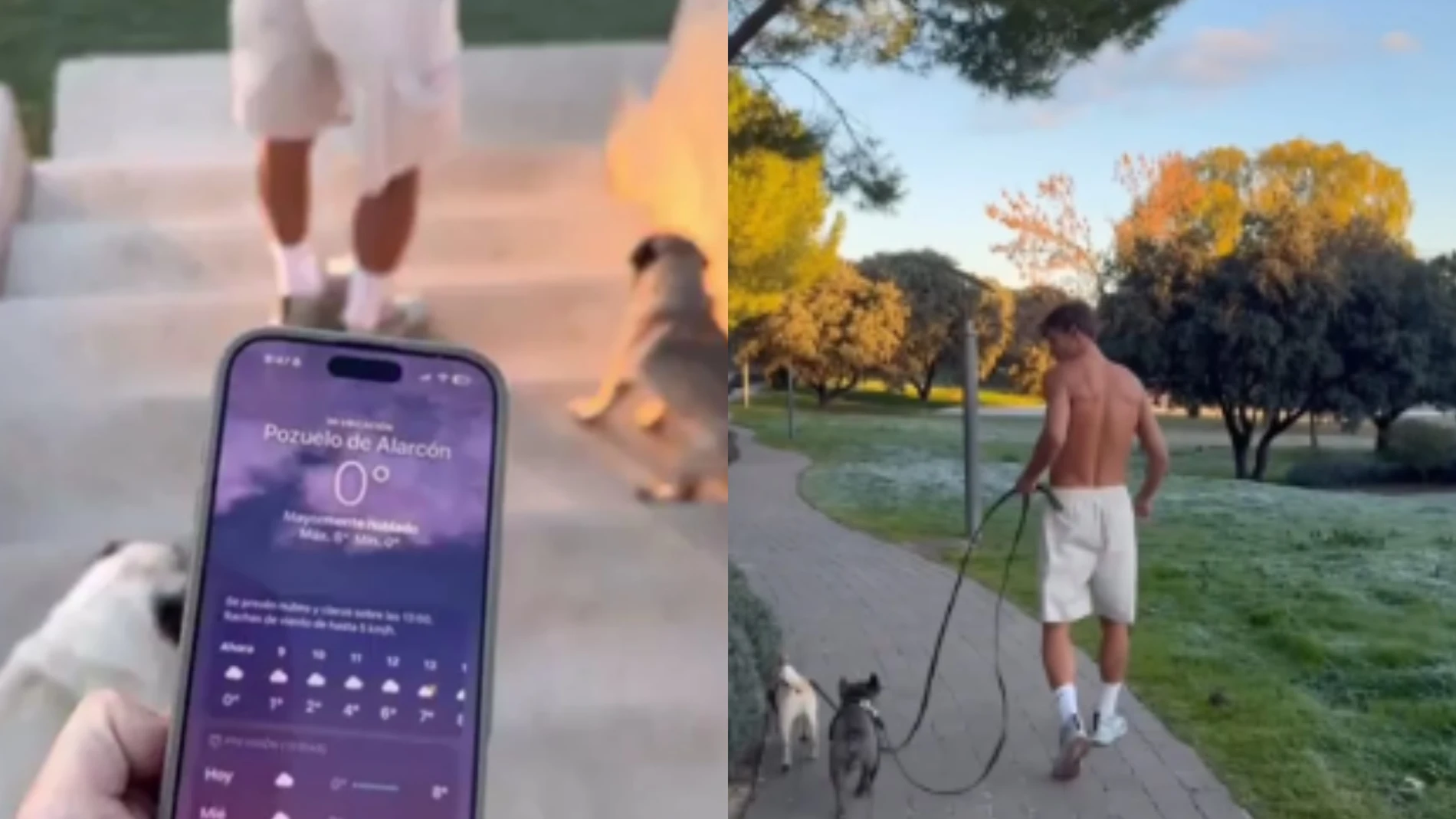 Marcos Llorente paseando a cero grados