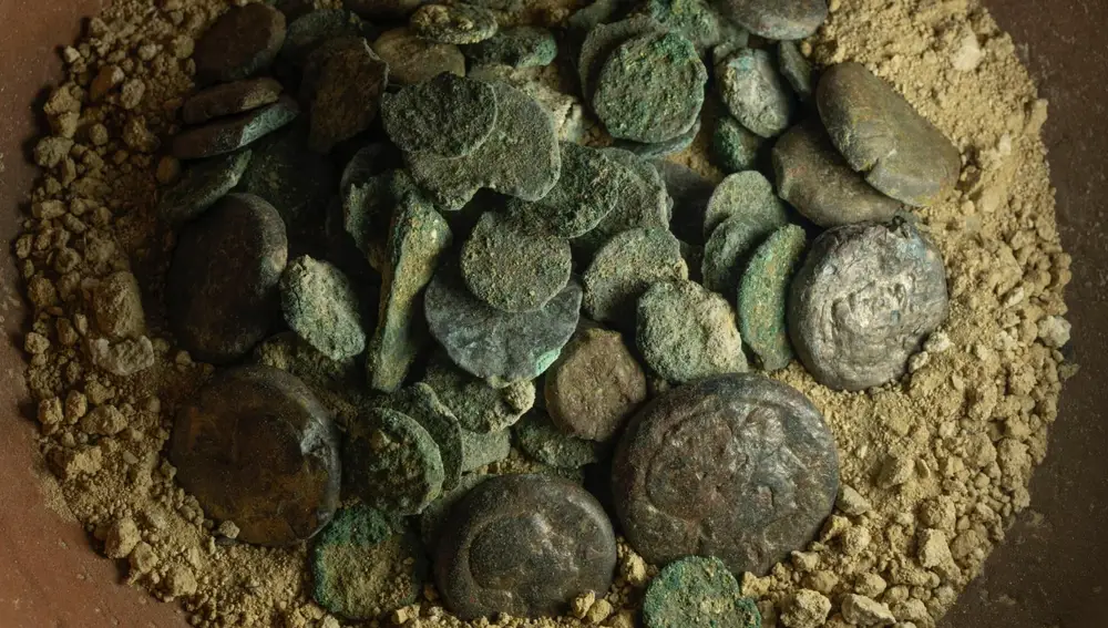 Monedas encontradas