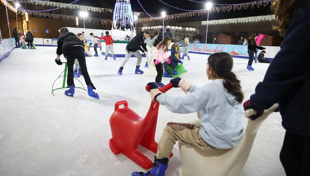 Pista de patinaje sobre hielo en Alcobendas