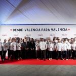 Participantes en la cena solidaria celebrada esta noche