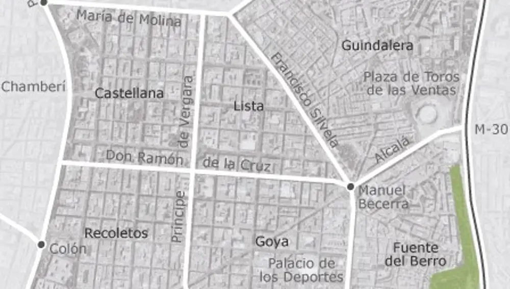 Los seis barrios del distrito de Salamanca