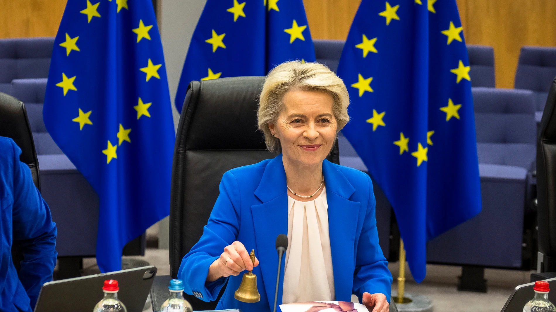 December 4, 2024, Brussels, Bxl, Belgium: Ursula Von der Leyen , the president of the European Commission prior to the for the first meeting of the college of the European Commission at the European Commission headquarters in Brussels, Belgium on 04/12/2024 by Wiktor DabkowskiEuropa Press/Contacto/Wiktor Dabkowski04/12/2024 ONLY FOR USE IN SPAIN