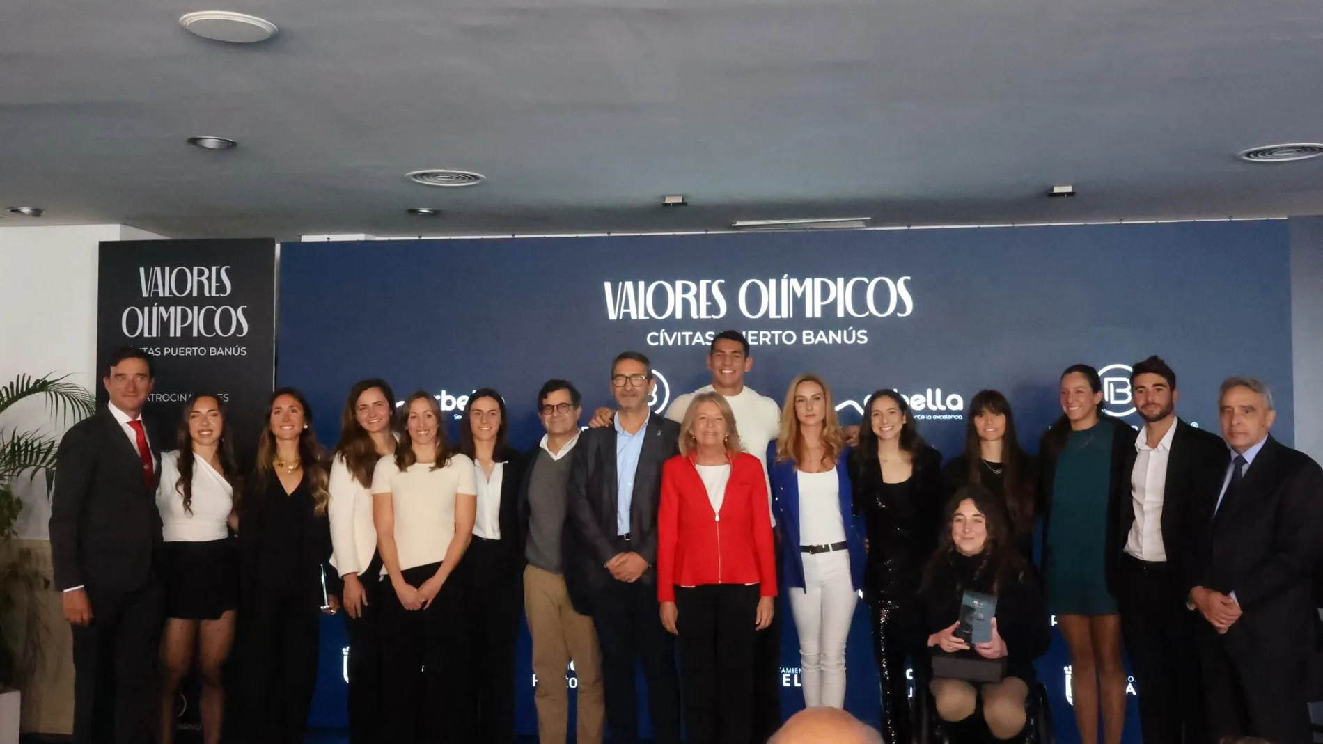 Los 15 deportistas premiados en la gala "Valores olímpicos"