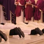 Un grupo de seminaristas durante su ordenación diaconal, en Madrid.