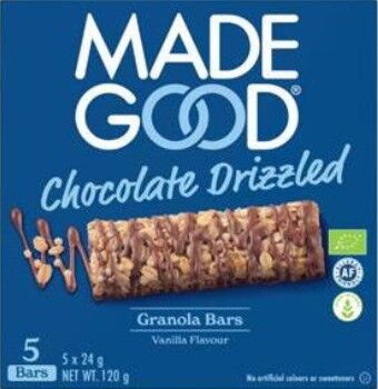 Chocolate Drizzeled Granola Bars Vanilla Flavour