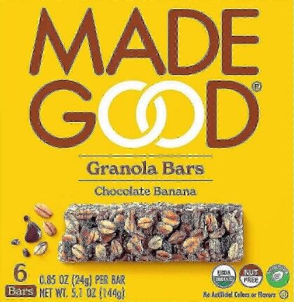 Granola Bars Chocolate Banana