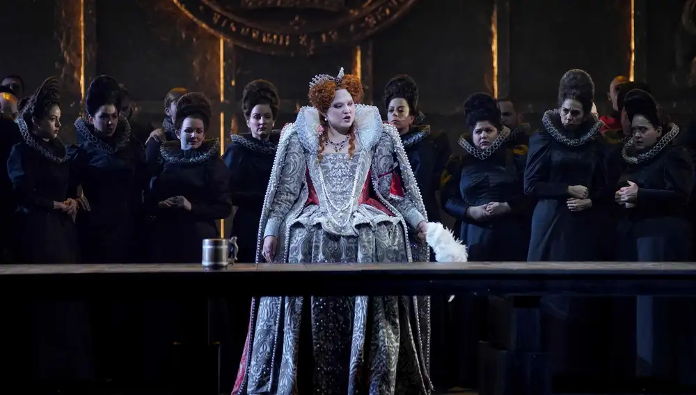 El público del Teatro Real se rinde ante el duelo de reinas en 'Maria Stuarda'
