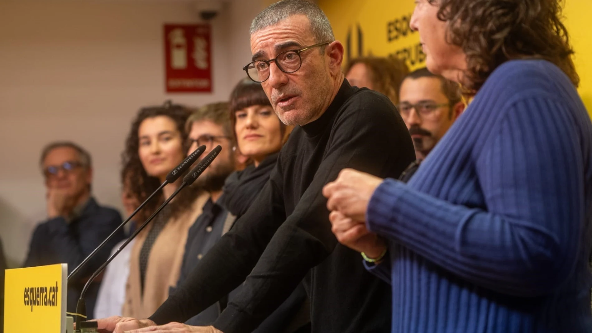 El candidato a presidir ERC, Xavier Godàs, valora los resultados de la jornada electoral en el partido. LORENA SOPENA - EUROPA PRESS 14/12/2024