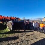 El Consejo Comarcal inaugura el Belén de la Agrupación de Protección Civil, símbolo de hospitalidad en el Camino de Santiago