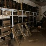 Estado en el que quedó el almacén en el que tenía las radios tras la dana