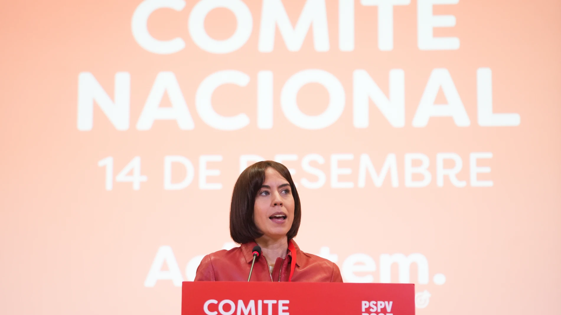 La secretaria general del PSPV-PSOE y ministra de Ciencia, Innovación y Universidades, Diana Morant, interviene durante el Comité Nacional del PSPV-PSOE, en la sede de UGT-PV, a 14 de diciembre de 2024, en Valencia, Comunidad Valenciana (España). 14 DICIEMBRE 2024;PSOE;PSPV;COMITÉ;REUNIÓN Jorge Gil / Europa Press 14/12/2024