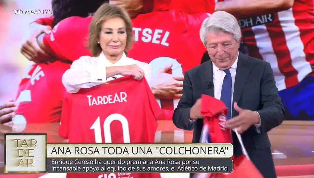 Ana Rosa Quintana junto a Enrique Cerezo en "TardeAR"