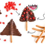Árboles de navidad de chocolate