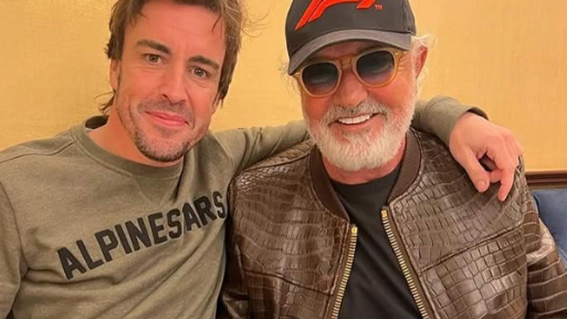 Briatore junto a Fernando Alonso