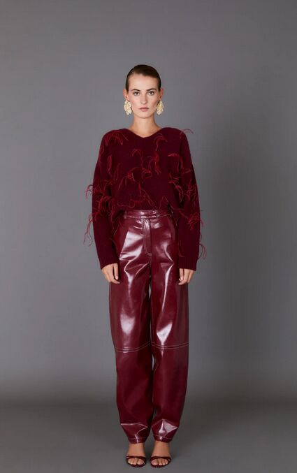 Pantalón piel.