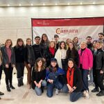 La concejala Blanca Jiménez, junto a los participantes en la Valladolid Film Commission