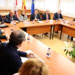 El consejero de Economía y Hacienda, Carlos Fernández Carriedo, preside, en Palencia, la reunión de la Mesa de Trabajo autonómica por la Transición Justa