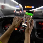 Distracción al volante con un teléfono móvil