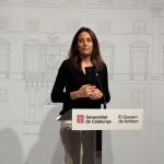 La consellera Esther Niubó en el Palau de la Generalitat este martes