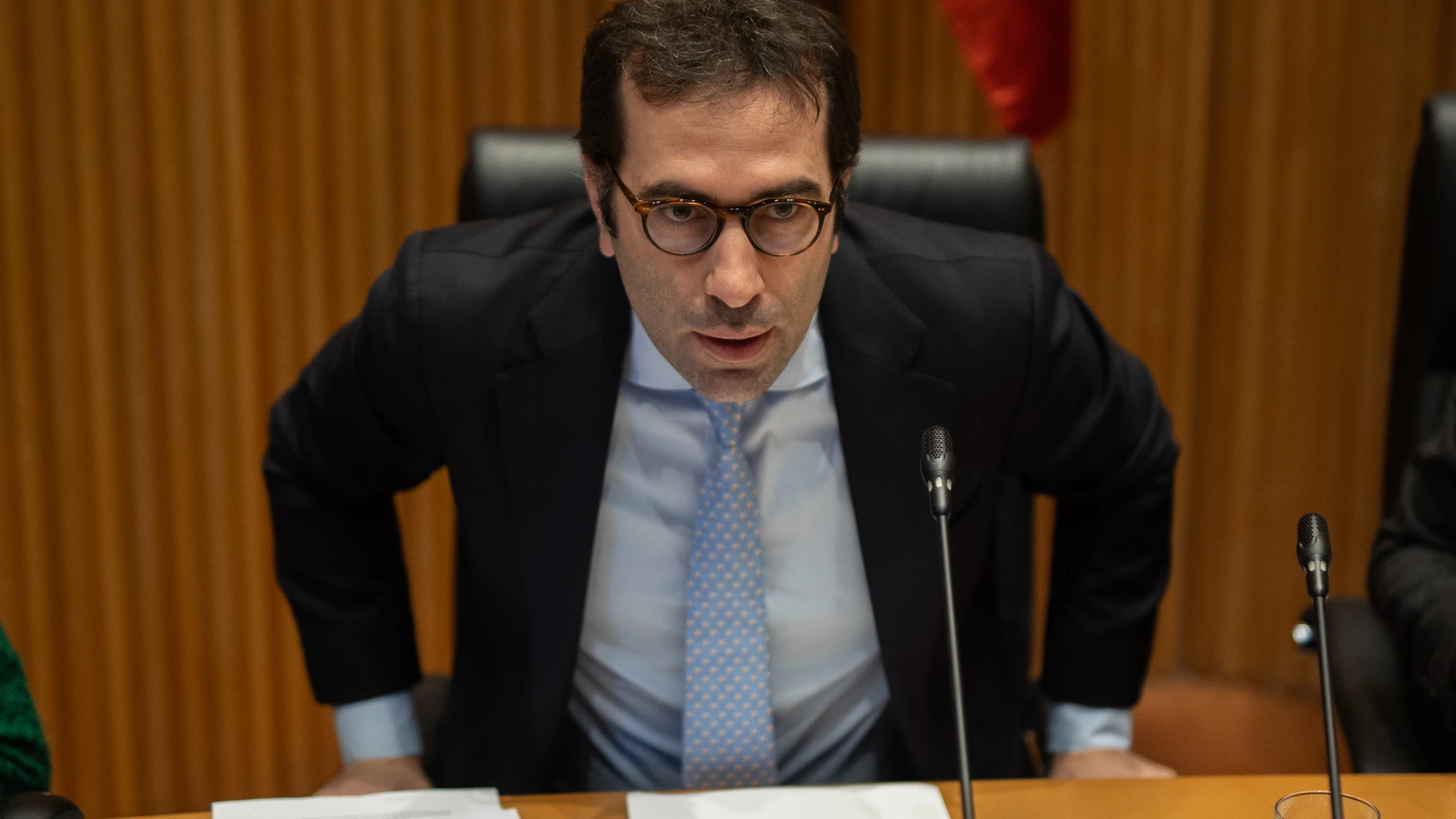El ministro de Economía, Comercio y Empresa, Carlos Cuerpo, comparece en la Comisión Mixta para la Unión Europea, en el Congreso de los Diputados, a 17 de diciembre de 2024, en Madrid (España). Durante su comparecencia, Cuerpo, ha informado sobre los progresos y avances del Plan de Recuperación, Transformación y Resiliencia de la economía española. 17 DICIEMBRE 2024;CUERPO;COMISION;ECONOMIA Alejandro Martínez Vélez / Europa Press 17/12/2024