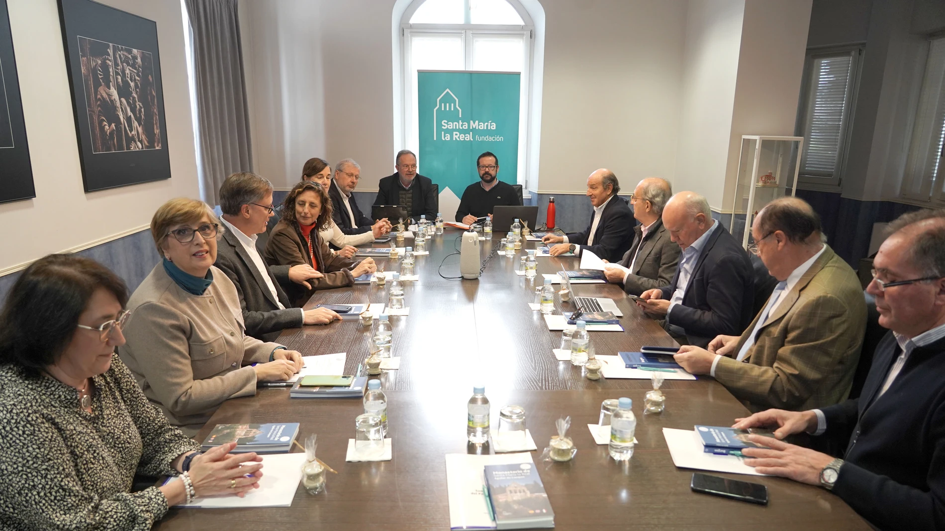 Reunión del patronato de la Fundación Santa María la Real