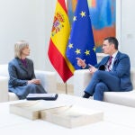 Pedro Sánchez y María José García Pelayo