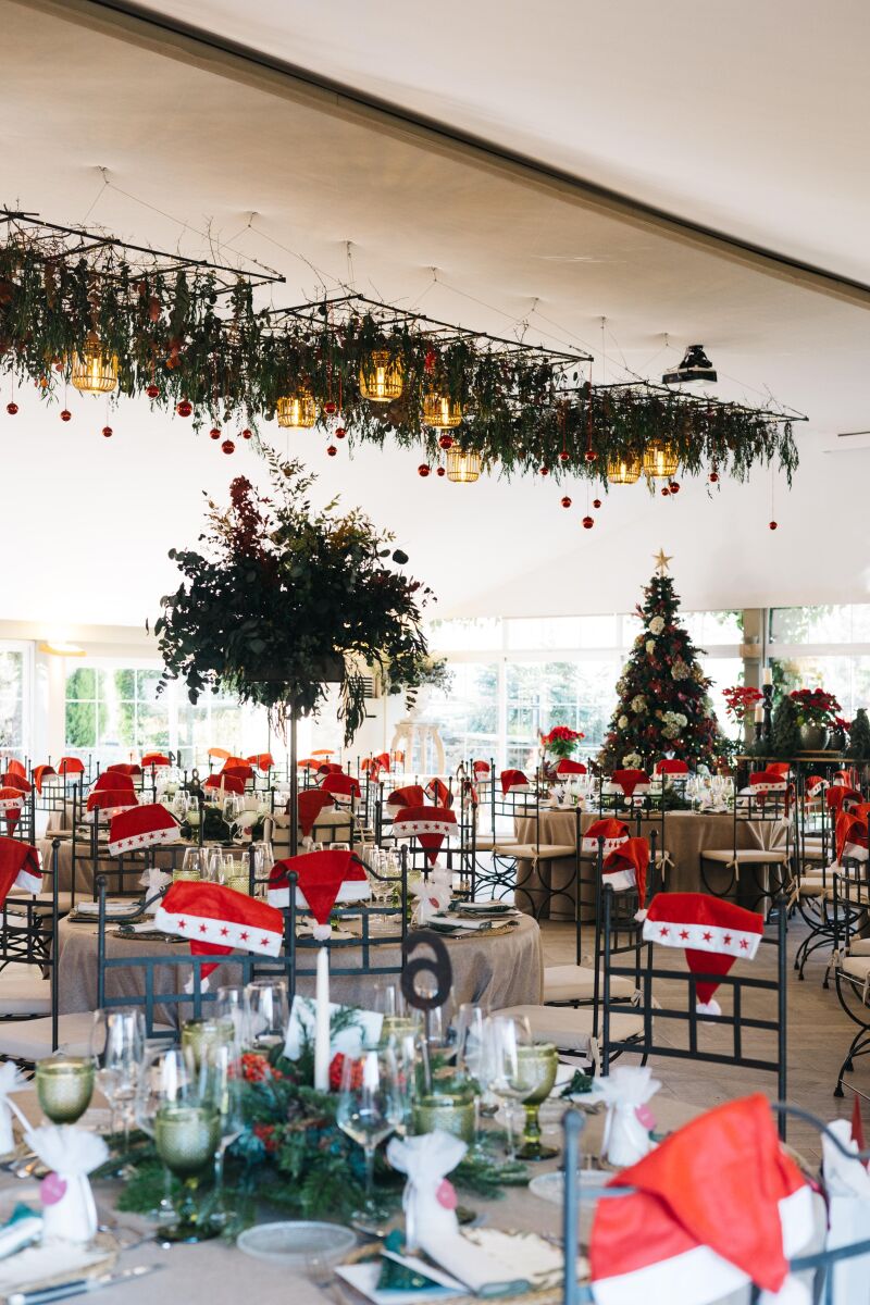 Decoración de la finca Prados Moros durante la celebración de la boda de Carla Calvo y Quini Hernández
