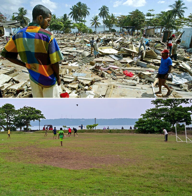 Supervivientes del tsunami que azotó el océano Índico hace 20 años
