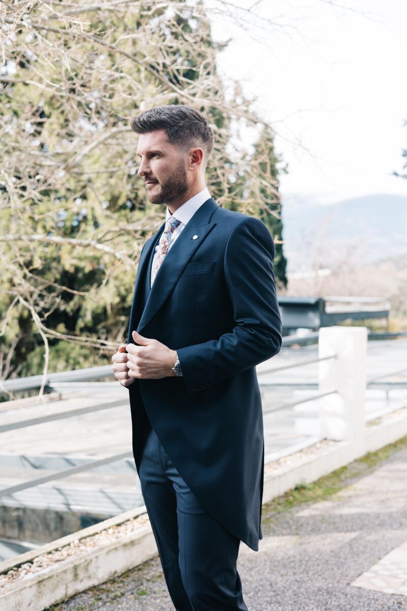 Quini Álvarez vestido de Félix Ramiro