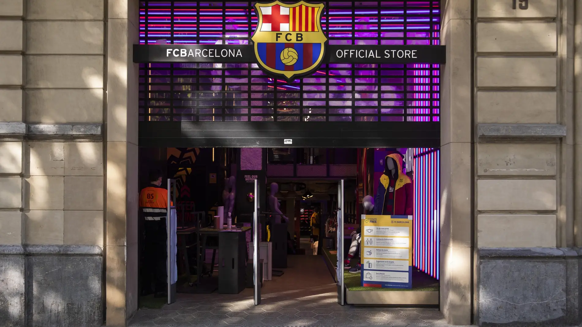 Una tienda oficial del Barça, en Barcelona