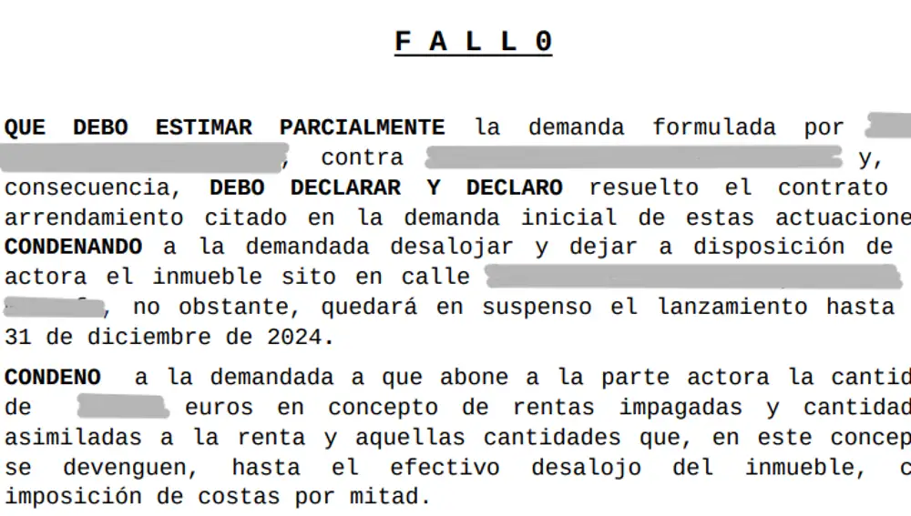 Sentencia del juicio por la 'inquiokupación'