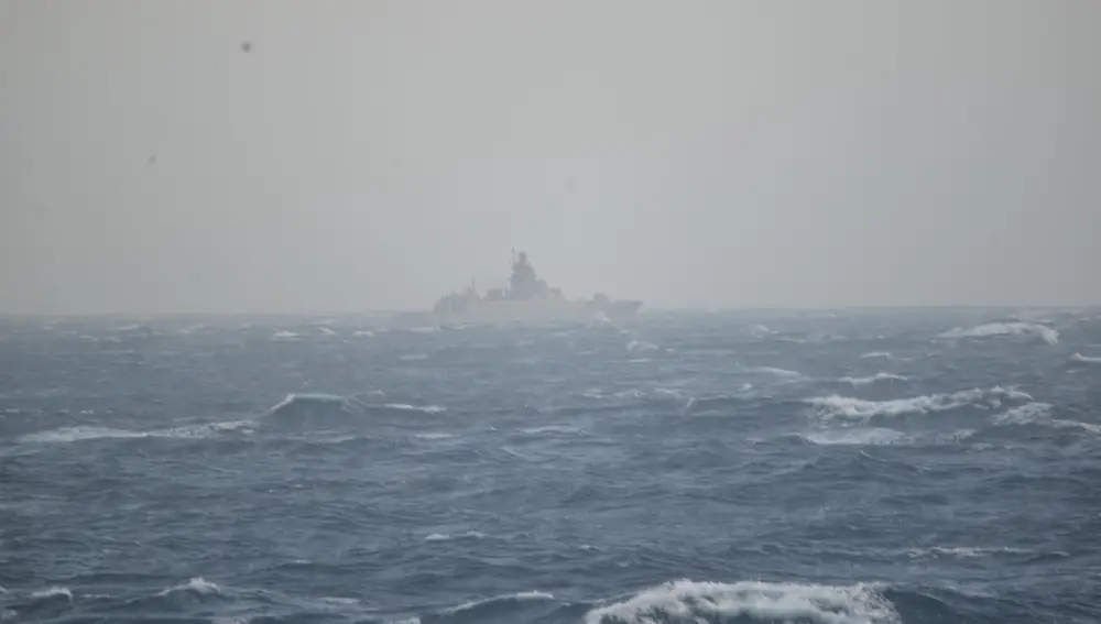 La fragata rusa "Almirante Gorshkov"