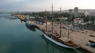 Imagen panorámica del Puerto de Huelva Imagen panorámica del Puerto de Huelva