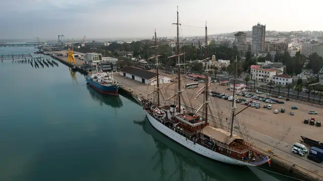 Imagen panorámica del Puerto de Huelva Imagen panorámica del Puerto de Huelva