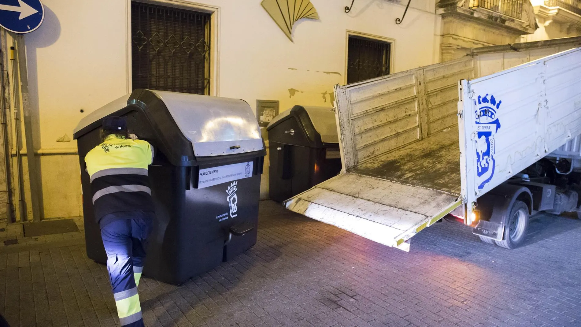 Recogida de basura en Huelva