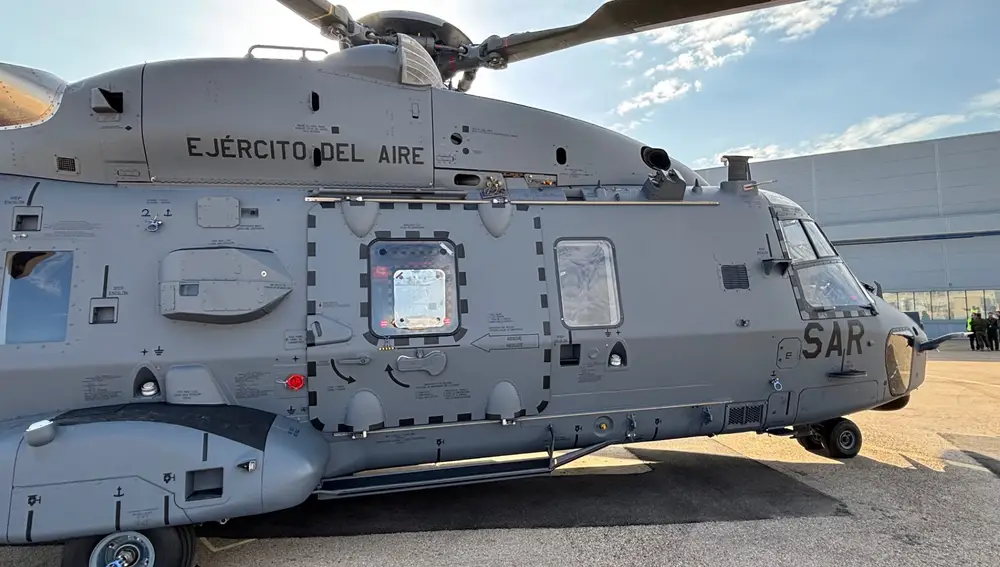 Detalle del helicóptero NH90 del Ejército del Aire