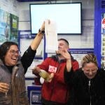 Celebración tras el sorteo del Gordo de Navidad