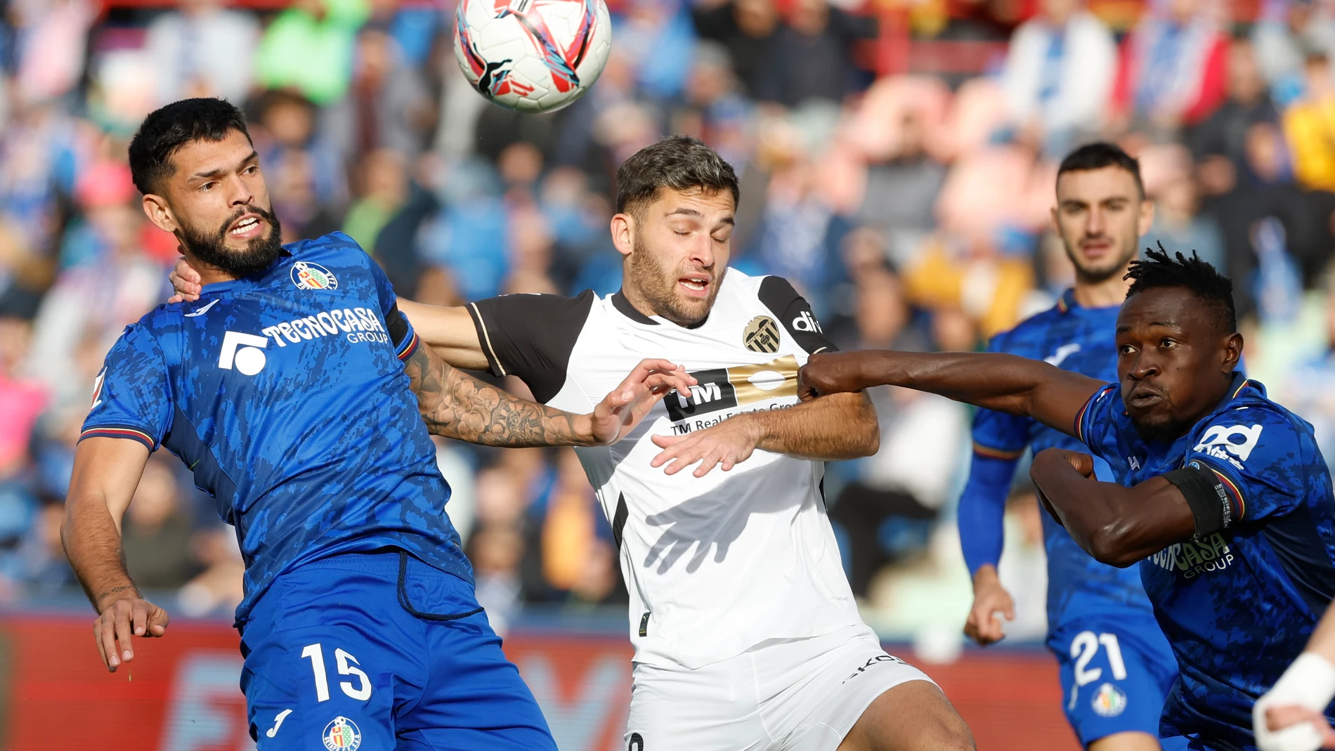 Omar Alderete con el Getafe