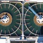 Vista aérea de las instalaciones de la empresa pública de agua de la Costa del Sol Occidental