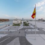 Render del proyecto de urbanización del acceso al Muelle de Levante