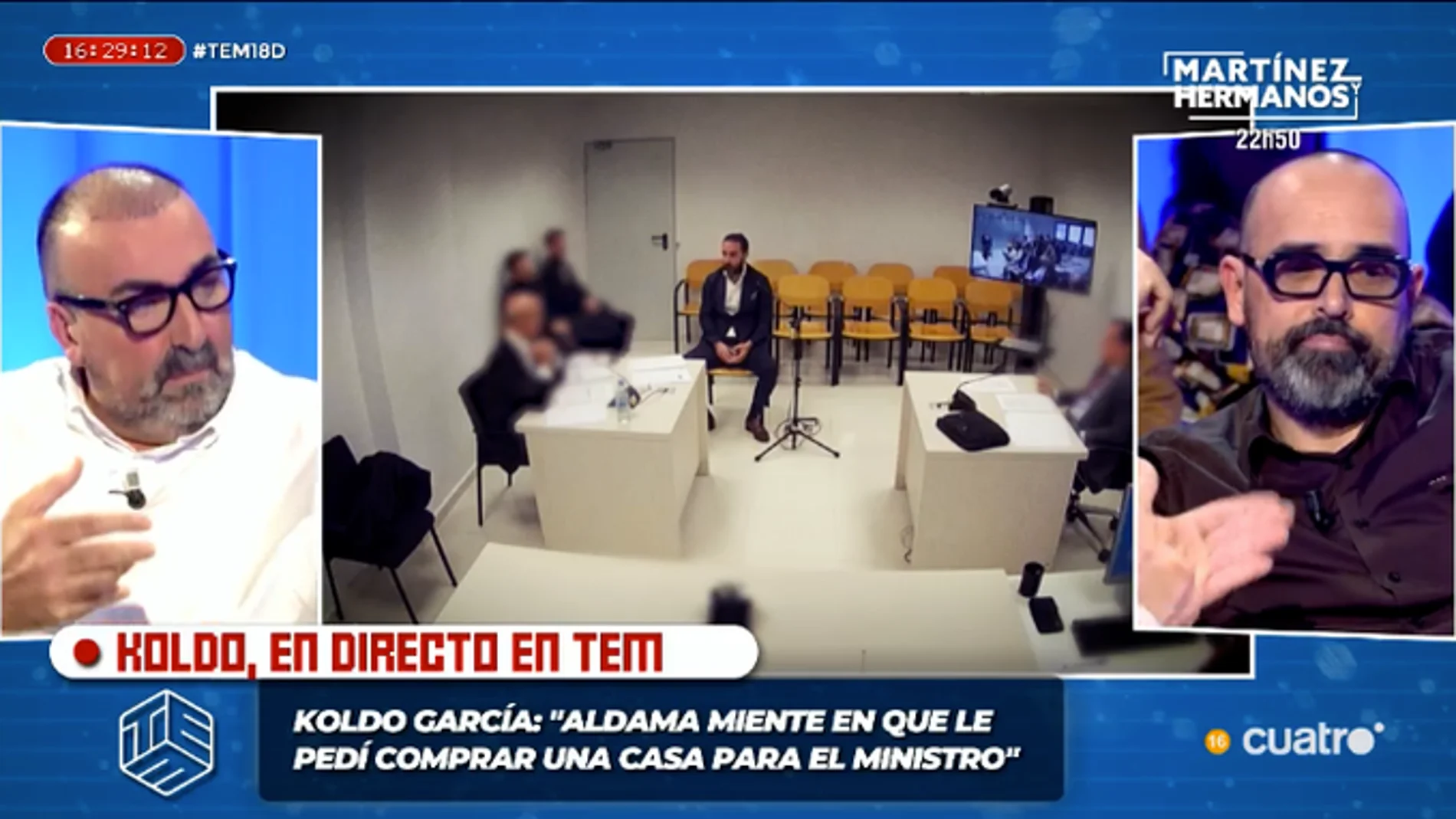 Koldo García choca contra el muro Risto Mejide en su gira televisiva