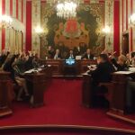 Imagen de la sesión del pleno de hoy en el Ayuntamiento de Alicante
