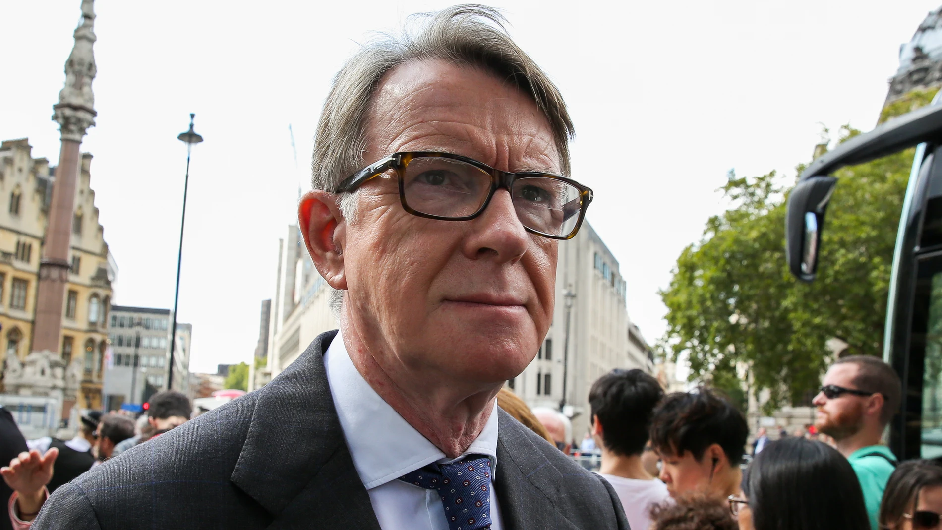(Foto de ARCHIVO)September 10, 2019, London, UK, UK: London, UK. Lord Peter Mandelson departs from Westminster Abbey in London after attending .a memorial service for Lord Paddy Ashdown. Lord Ashdown became the leader of the newly formed Liberal Democrats created by the merger of the Liberal Party and the Social Democratic Party in 1988, a position he held for 11 years before standing down in 1999.Europa Press/Contacto/Dinendra Haria10/09/2019 ONLY FOR USE IN SPAIN