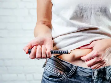 Una paciente de diabetes Una paciente de diabetes